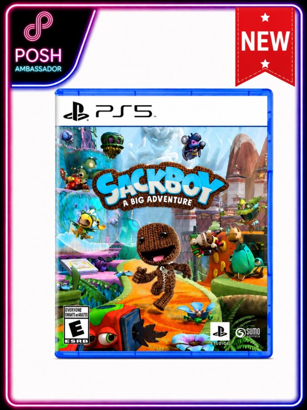 🎮 PS5 Sackboy: A Big Adventure – Brand New Sealed PlayStation 5 Game | Family A